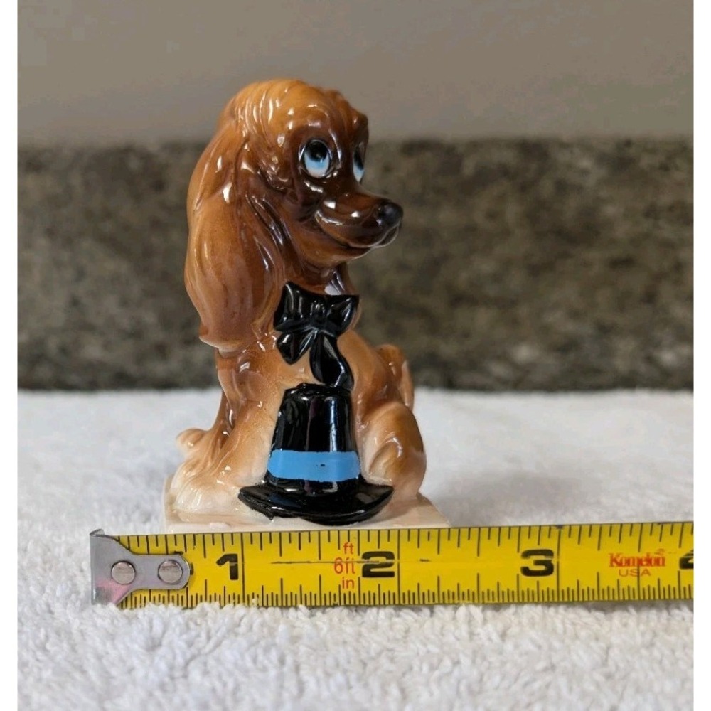 Norcrest Calendar Birthday November Dog Figurine A646 Thanksgiving Pilgrim Hat - Picture 12 of 12
